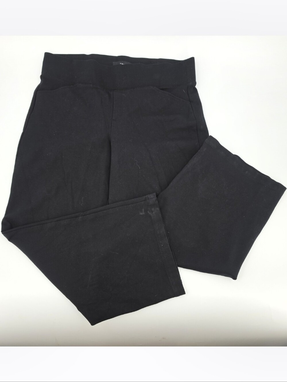 Studio By Torrid Pull On Pocket Pixie Wide Leg Ponte Pant 2R Black